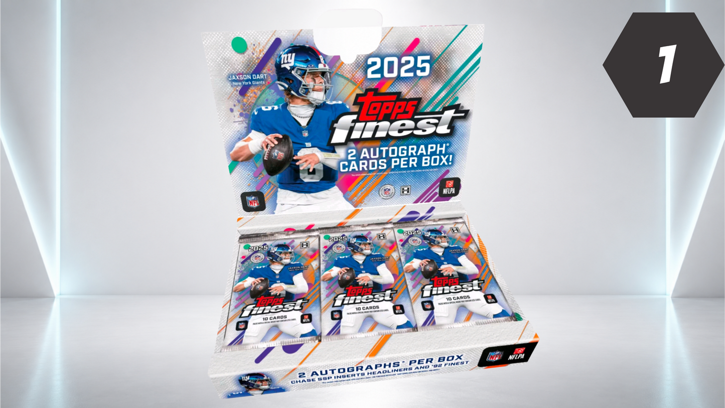 Random Team Break – 2025 Topps Finest Football Hobby Box