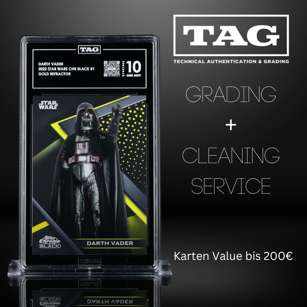 TAG Grading-Service für Karten bis 200 € – inkl. Reinigung & Versand