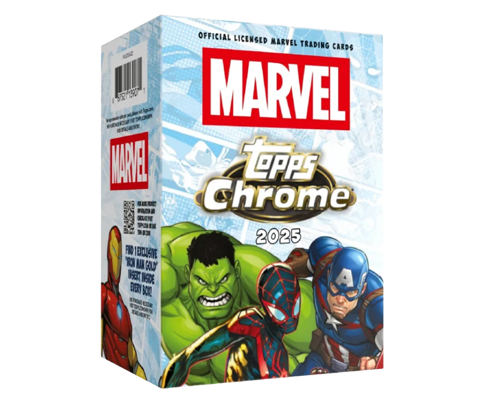 Topps Chrome Marvel 2025 Blaster Box – Personal Break | Exklusive Inserts & Yellow Lava Parallels