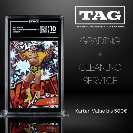 TAG Grading-Service für Karten bis 500 € – inkl. Reinigung & Versand